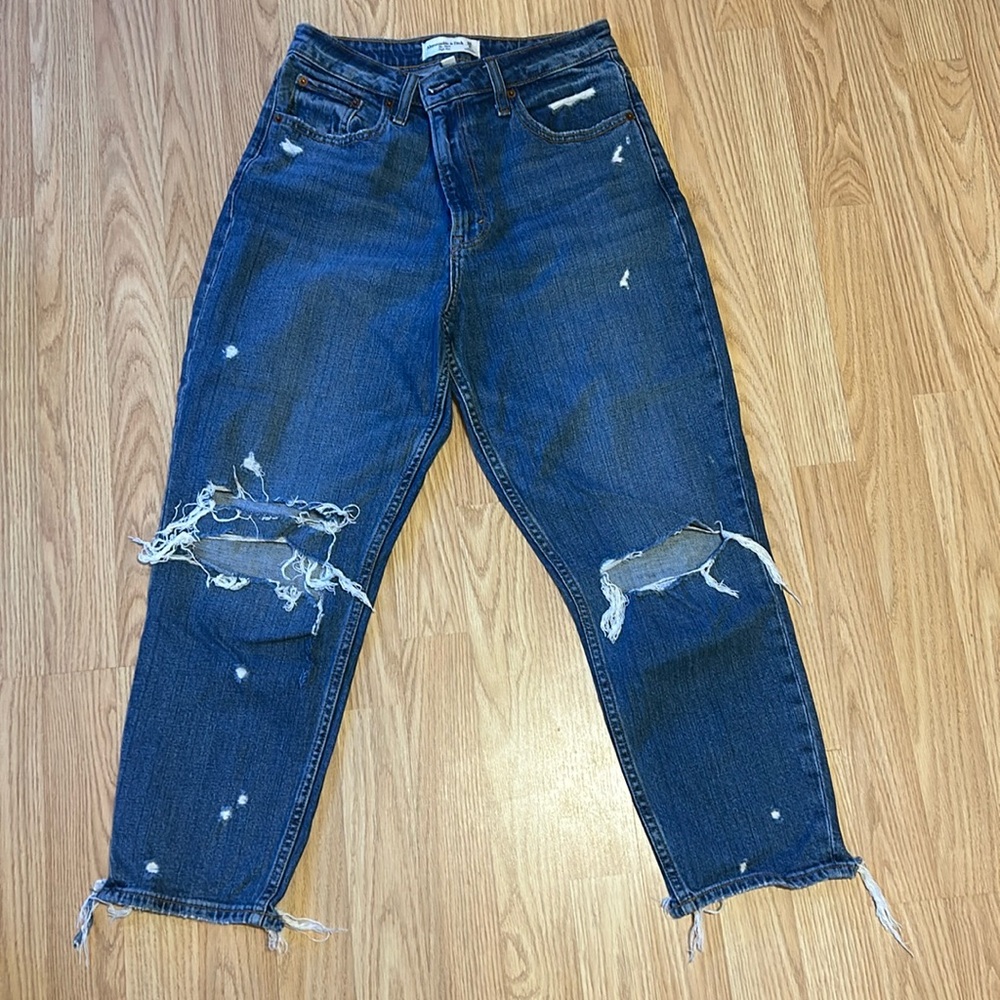 Abercrombie & Fitch The Mom High Rise, curve love. Size 28/6.